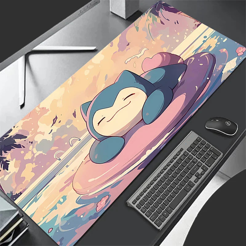 Snorlax Pocket Monster Mouse Pad – Large Kawaii Gaming Desk Mat