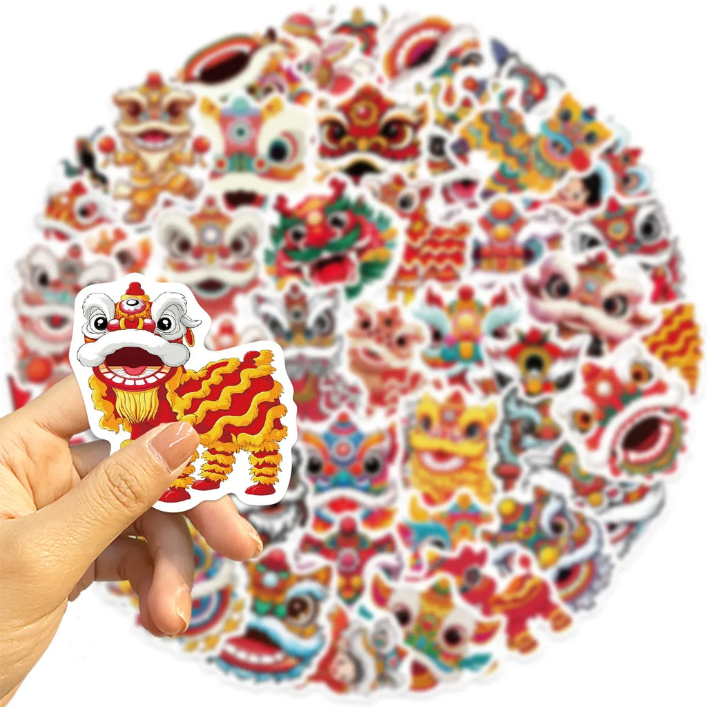 Lion Dance New Year Sticker Pack