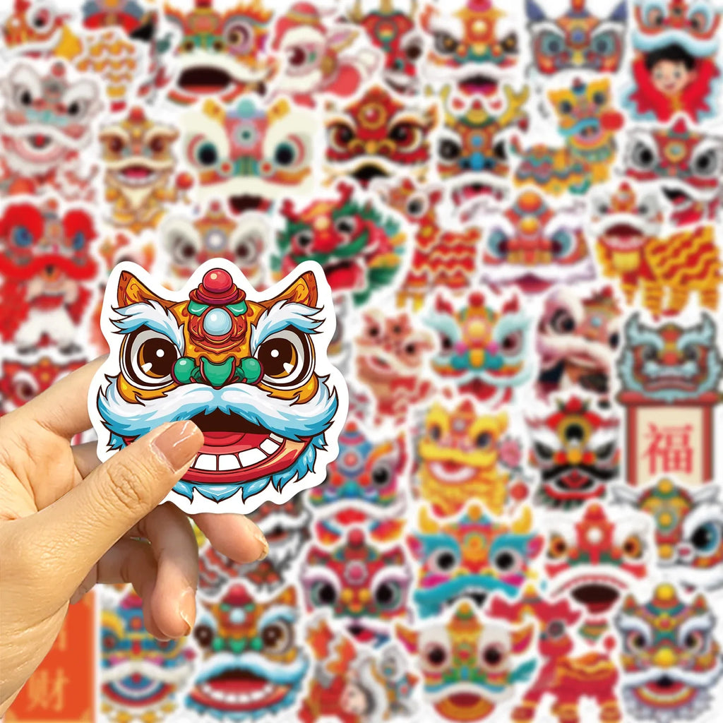 Lion Dance New Year Sticker Pack