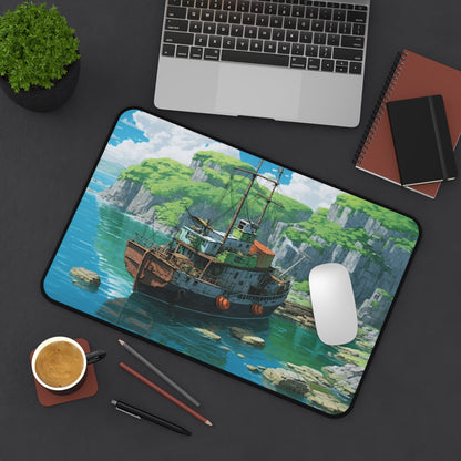 Blue Lagoon Anime Gaming Desk Mat – Non-Slip | Moikas