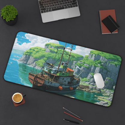 Blue Lagoon Anime Gaming Desk Mat – Non-Slip | Moikas