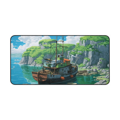 Blue Lagoon Anime Gaming Desk Mat – Non-Slip | Moikas