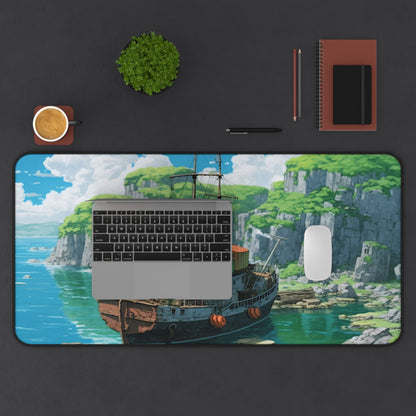 Blue Lagoon Anime Gaming Desk Mat – Non-Slip | Moikas