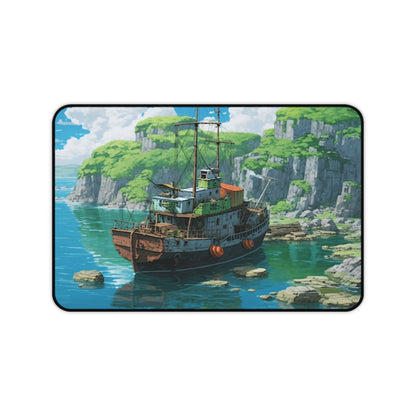 Blue Lagoon Anime Gaming Desk Mat – Non-Slip | Moikas