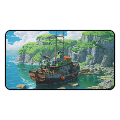 Blue Lagoon Anime Gaming Desk Mat – Non-Slip | Moikas