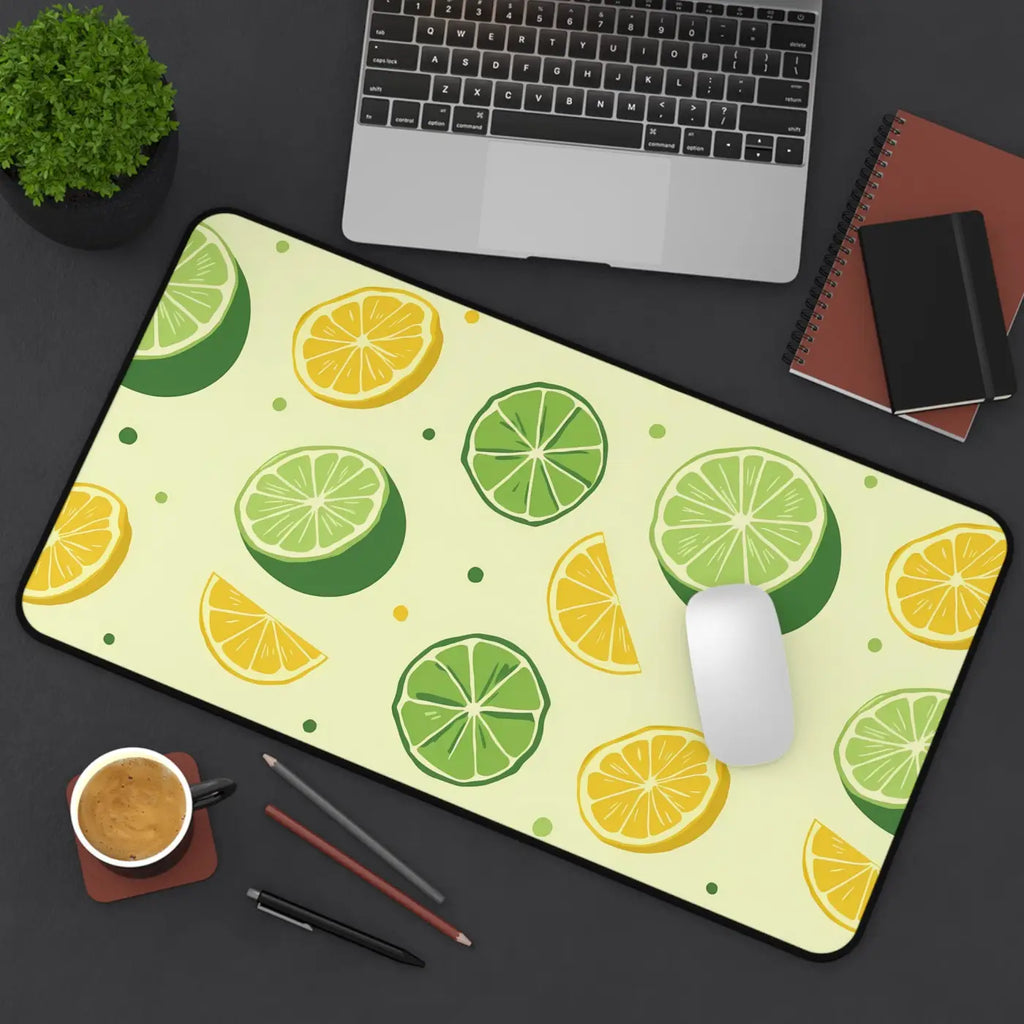 Citrus Pattern Desk Mat – Large Microfiber - Dipaliz