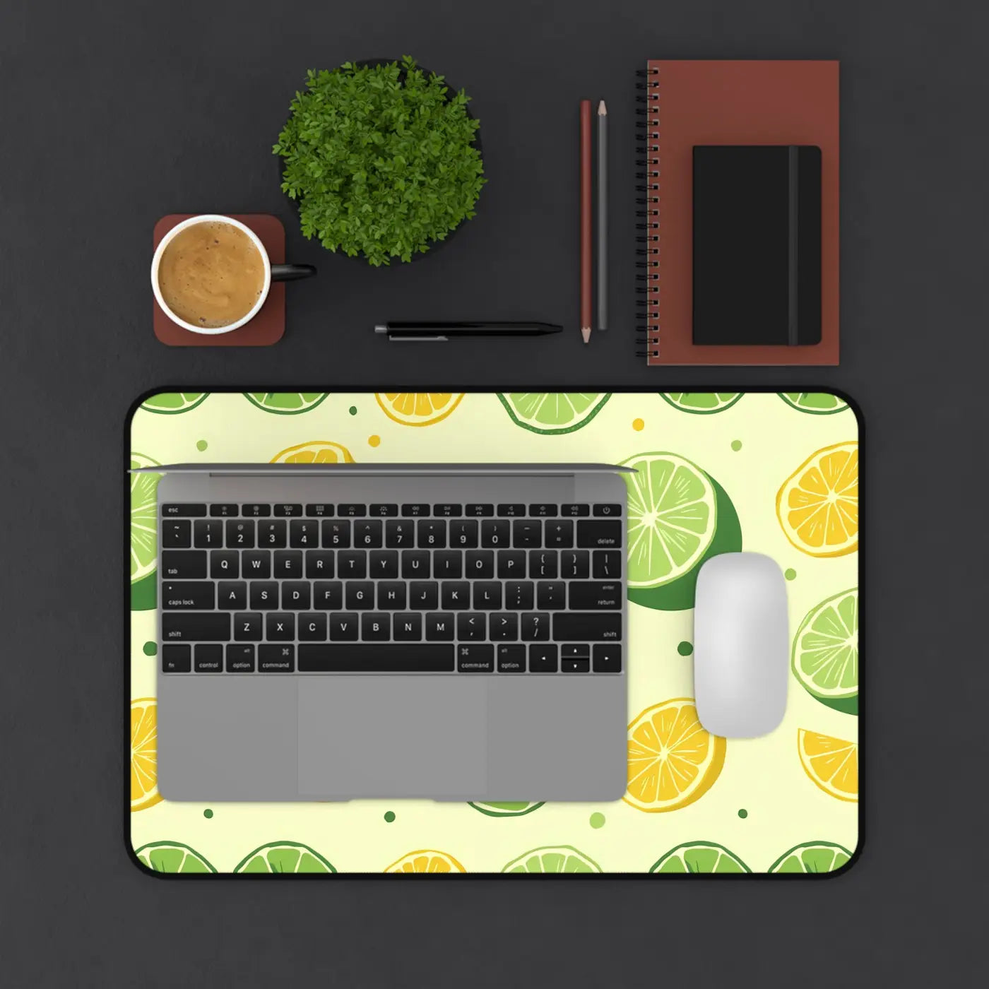 Citrus Pattern Desk Mat – Large Microfiber - Dipaliz