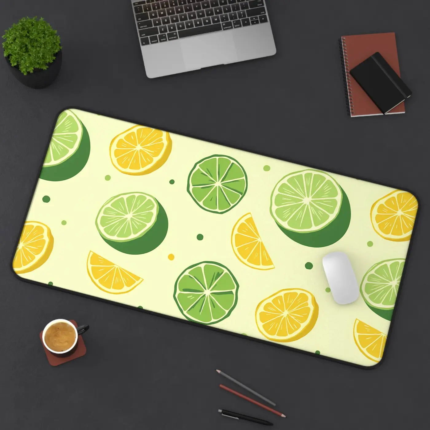 Citrus Pattern Desk Mat – Large Microfiber - Dipaliz