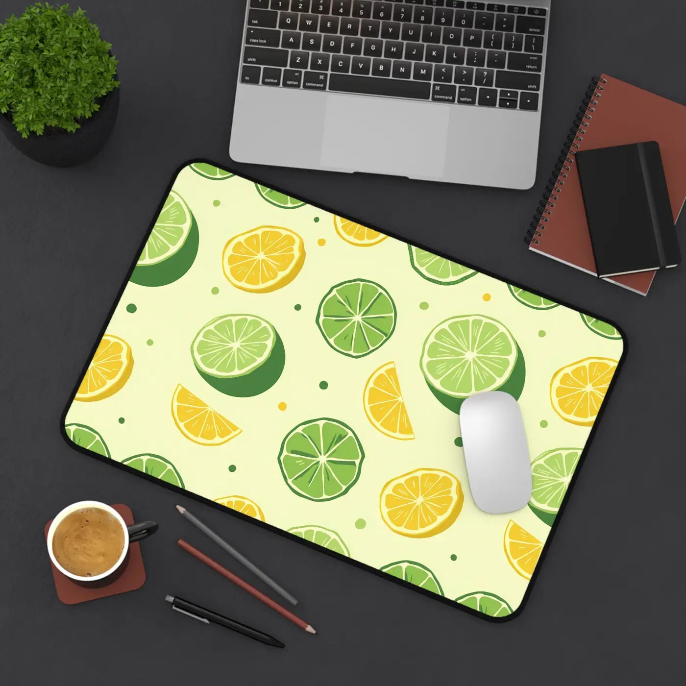 Citrus Pattern Desk Mat – Large Microfiber - Dipaliz