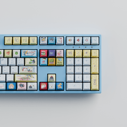 Myni Mart Family Summer Holiday 100% RGB Mechanical Keyboard(Collabs)
