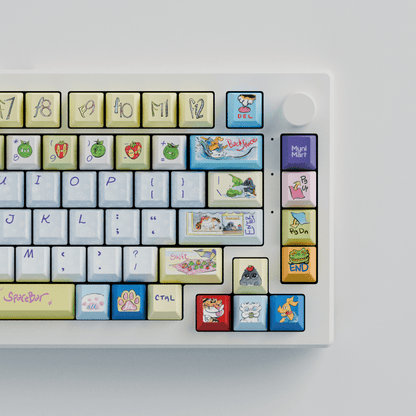 Myni Mart Family Summer Holiday 75% RGB Mechanical Keyboard(Collabs)
