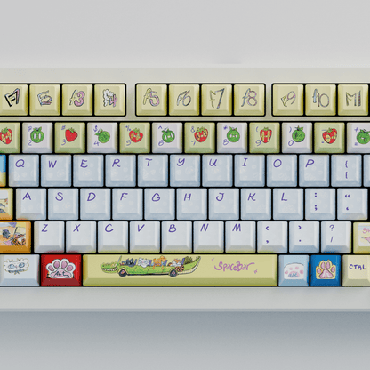 Myni Mart Family Summer Holiday 75% RGB Mechanical Keyboard(Collabs)