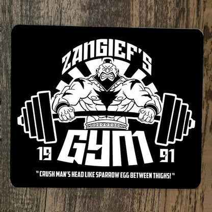 Mouse Pad Zangiefs Gym 1991 Street Fighter Video Game