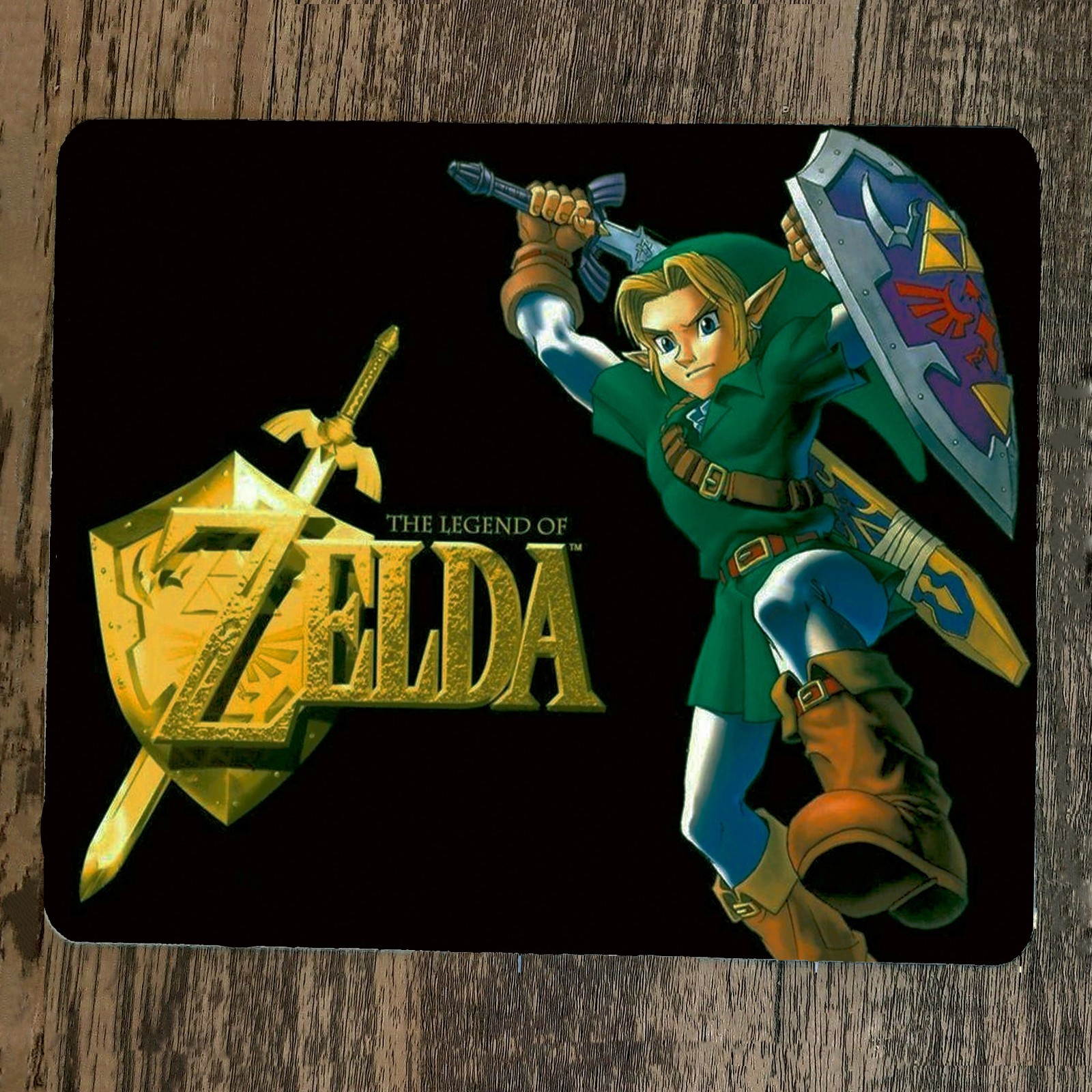 Link Blackout Silhouette Zelda Gaming Mouse Pad – Premium 11.8 x 9.8 inch Precision Control Mat