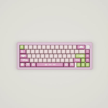 Sakura Design Keycaps and Mechanical Keyboard