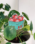 Strawberry Shibe Stickers